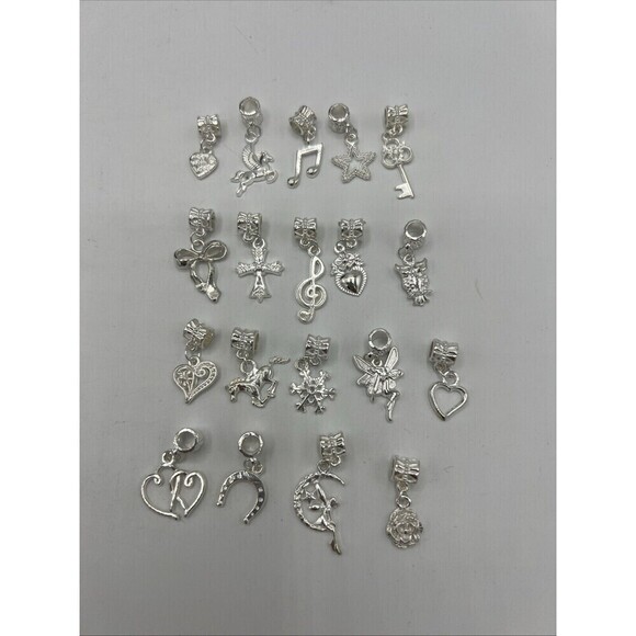 Variety Silver Tone Bangle Spacers Jewelry Making - Picture 1 of 7